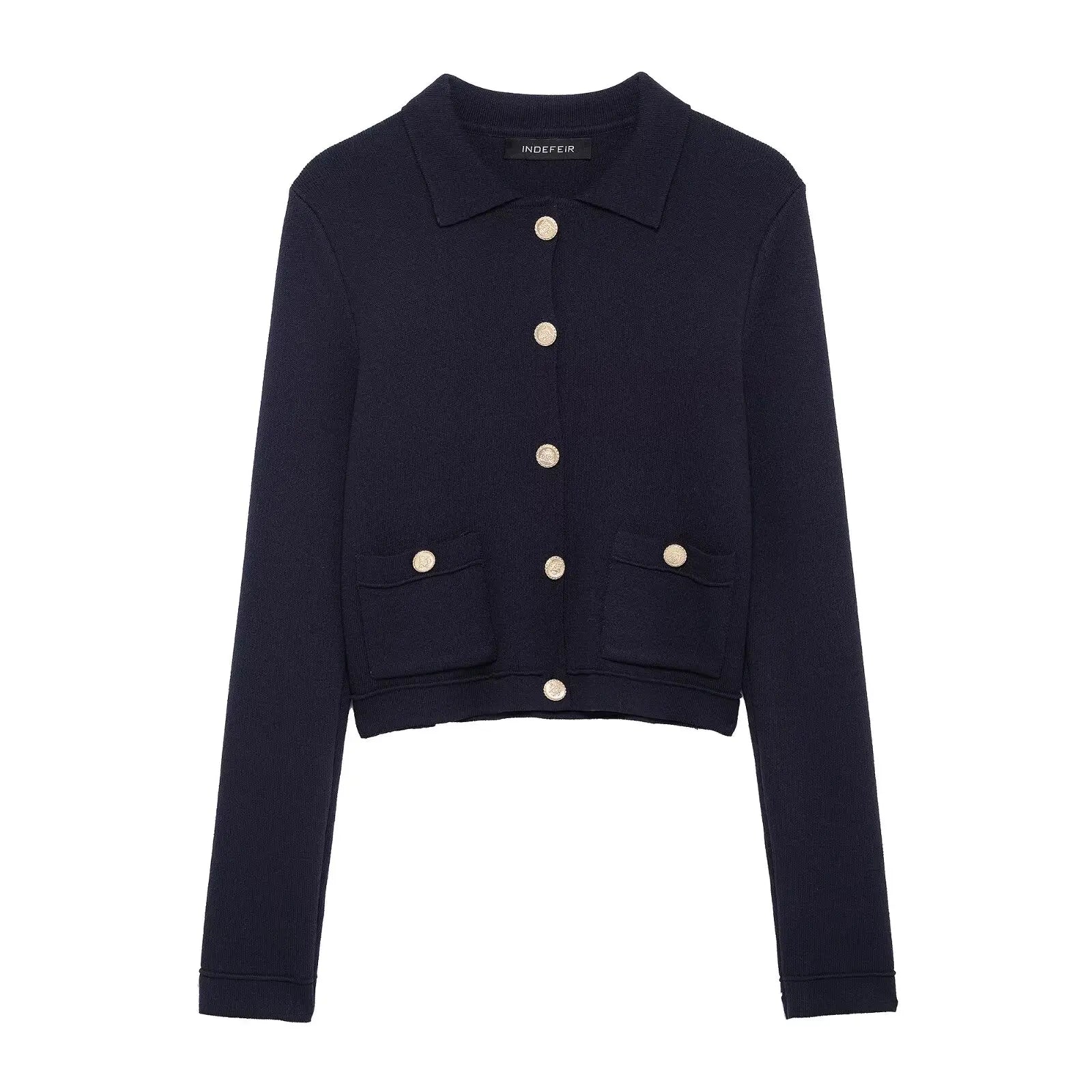 Strick Zweiteiler Damen – Eleganter Cardigan mit Knöpfen & Minirock